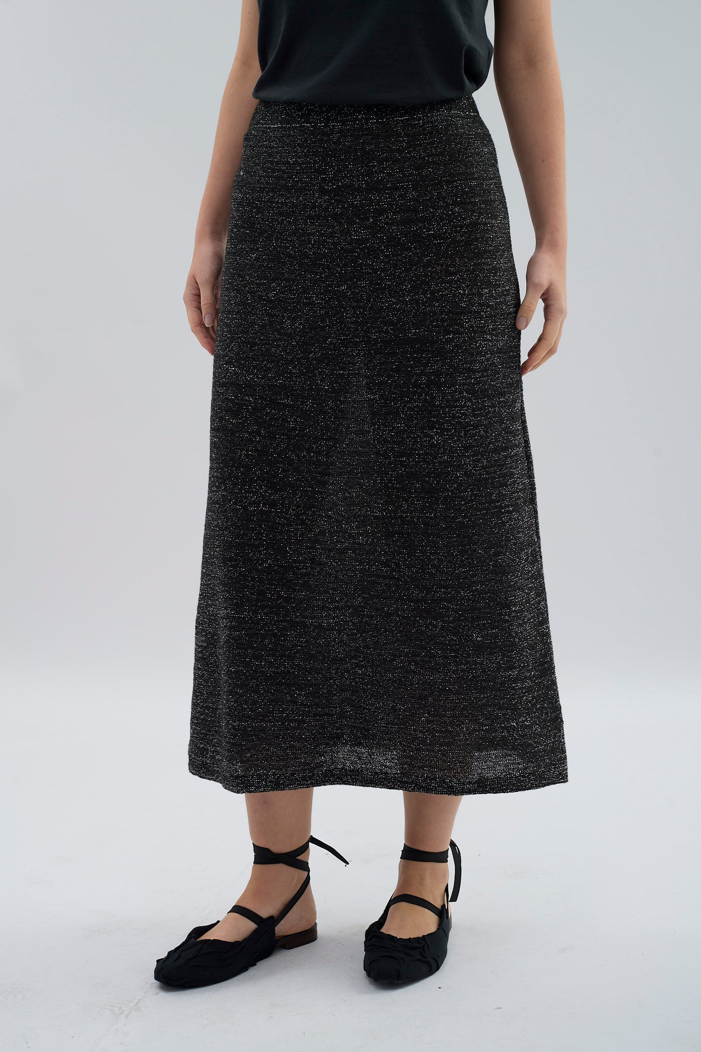 Knitted Lurex Skirt