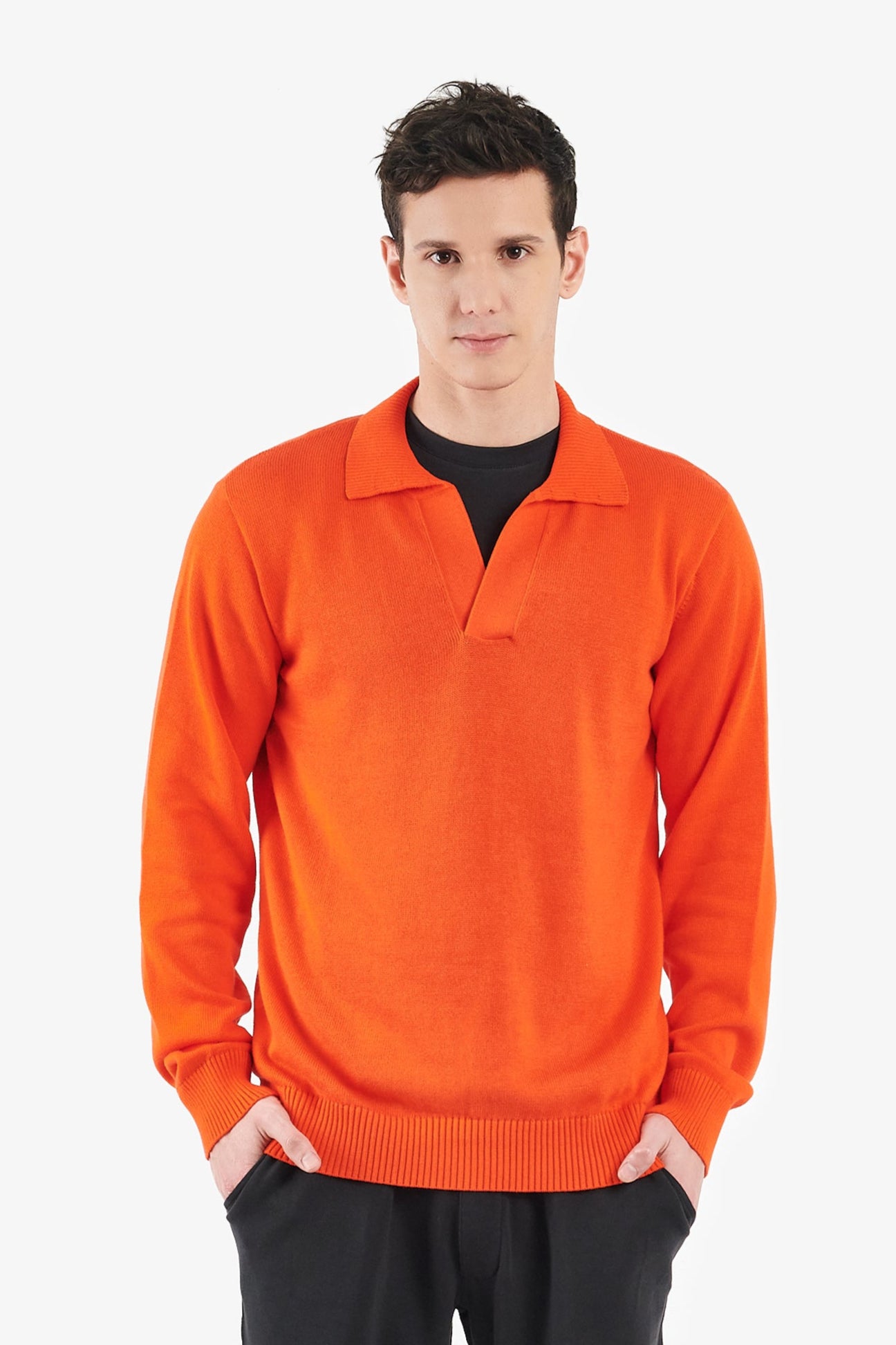Organic Cotton Polo Sweater