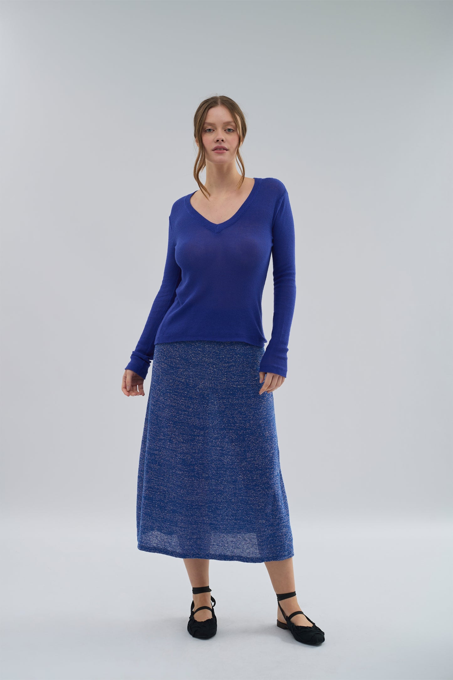 Knitted V Neck