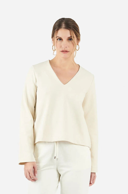 Long Sleeve Structured Top