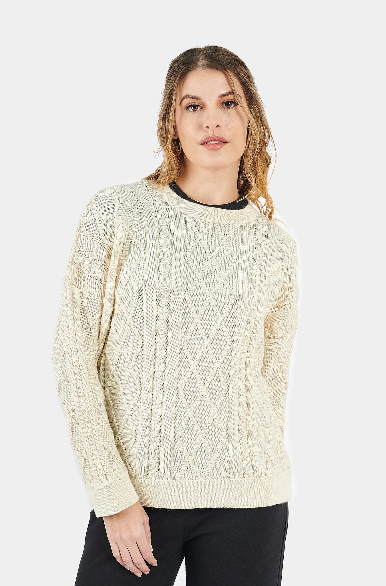 Cable BB Alpaca Sweater