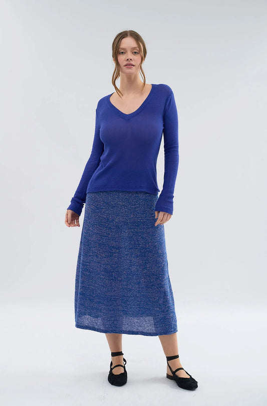 Knitted Lurex Skirt