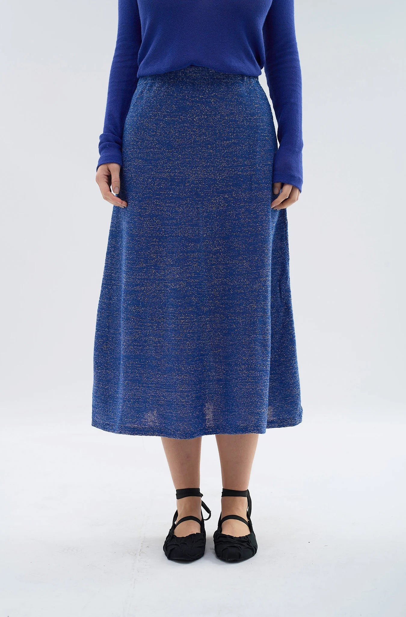 Knitted Lurex Skirt