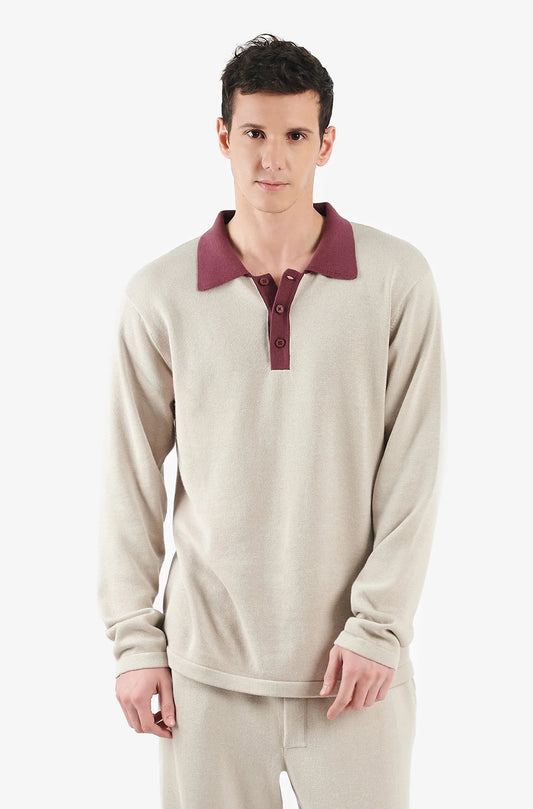 Polo Button Sweater