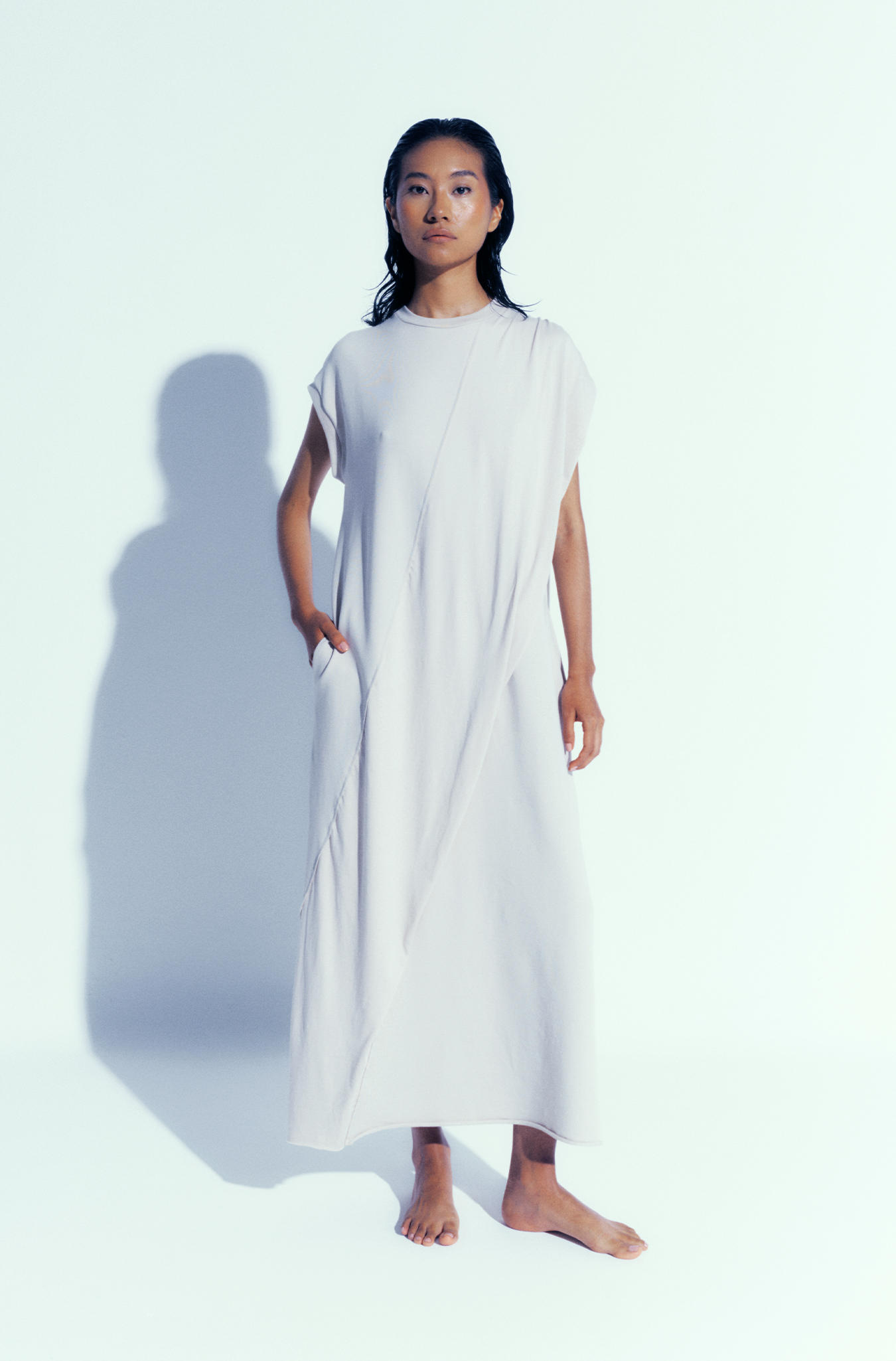 Draped Long Dress