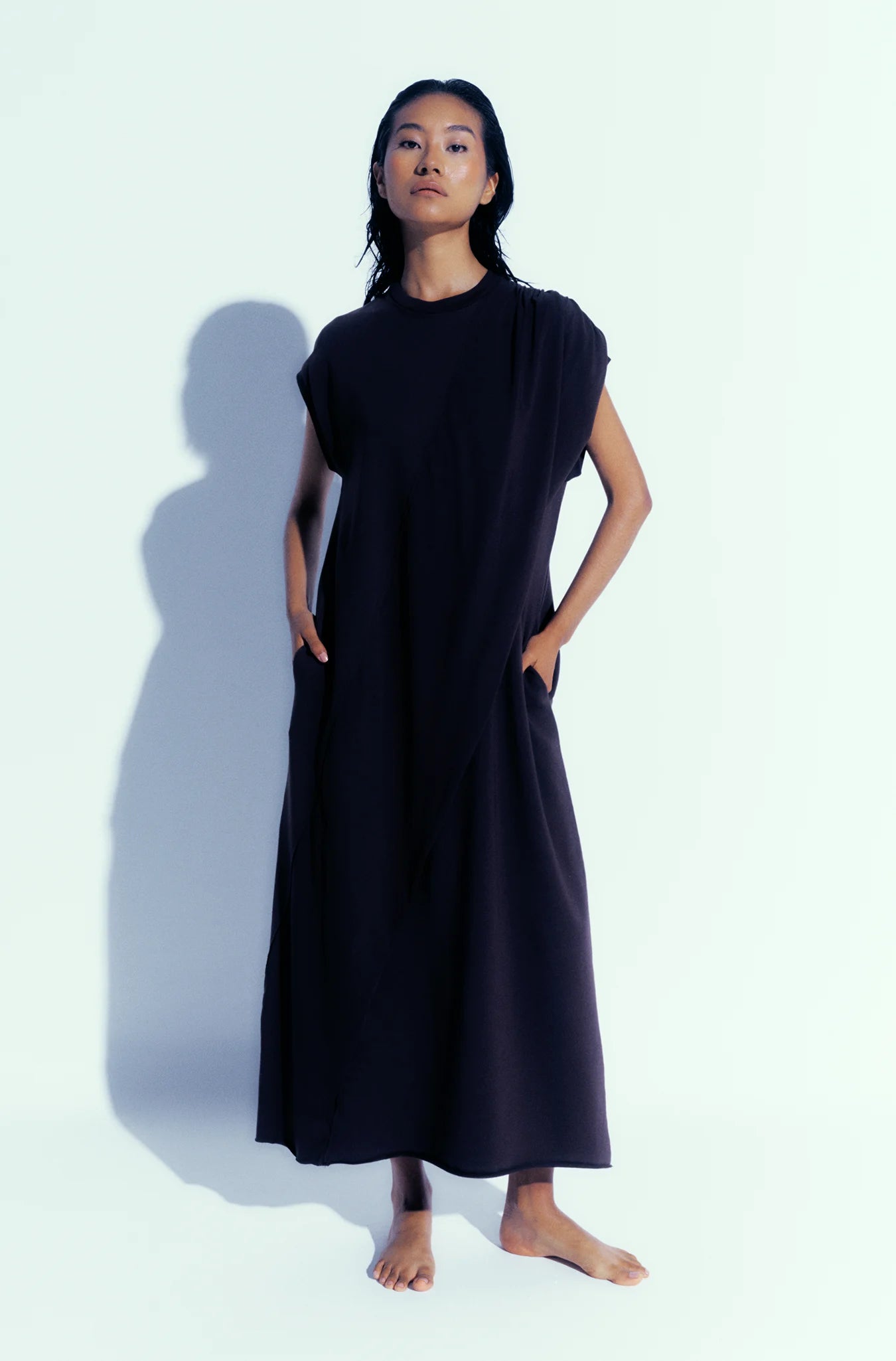Draped Long Dress