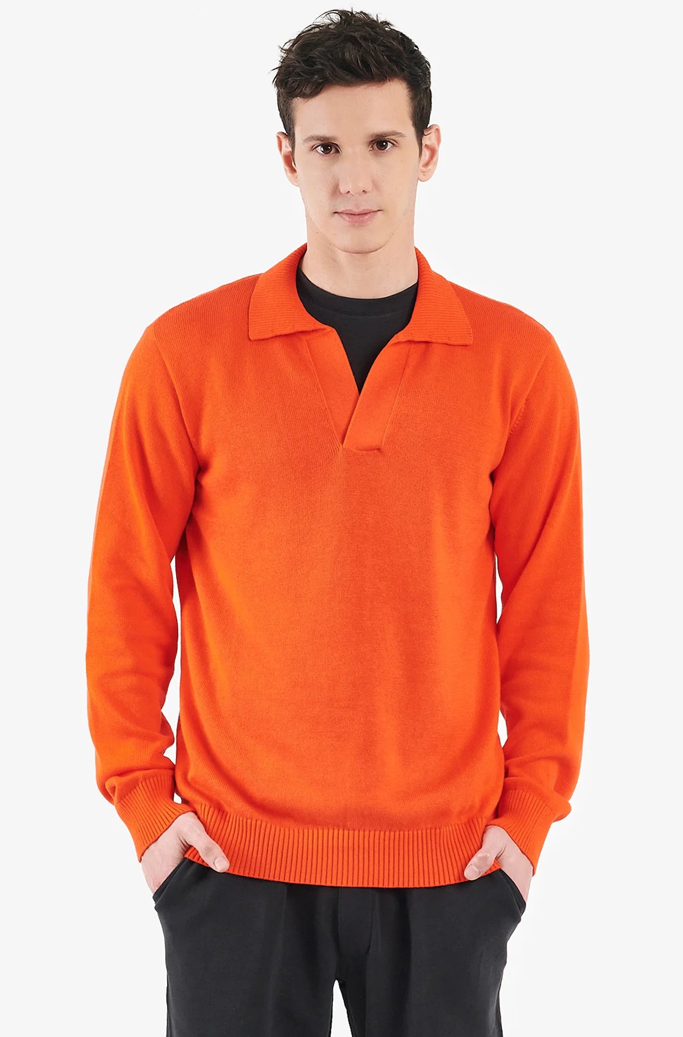 Organic Cotton Polo Sweater