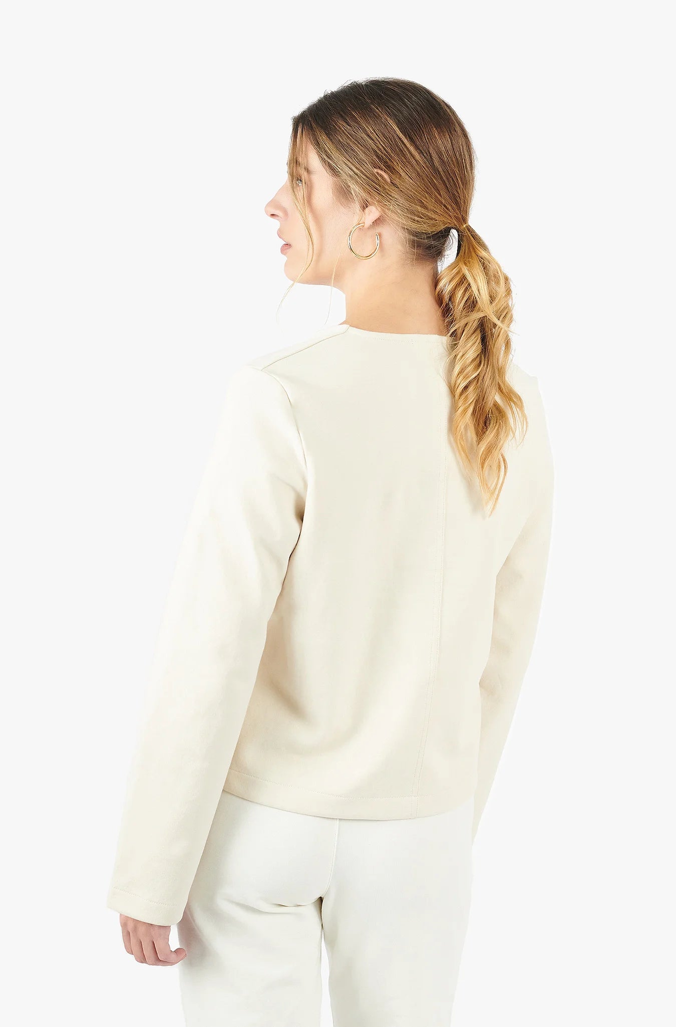 Long Sleeve Structured Top