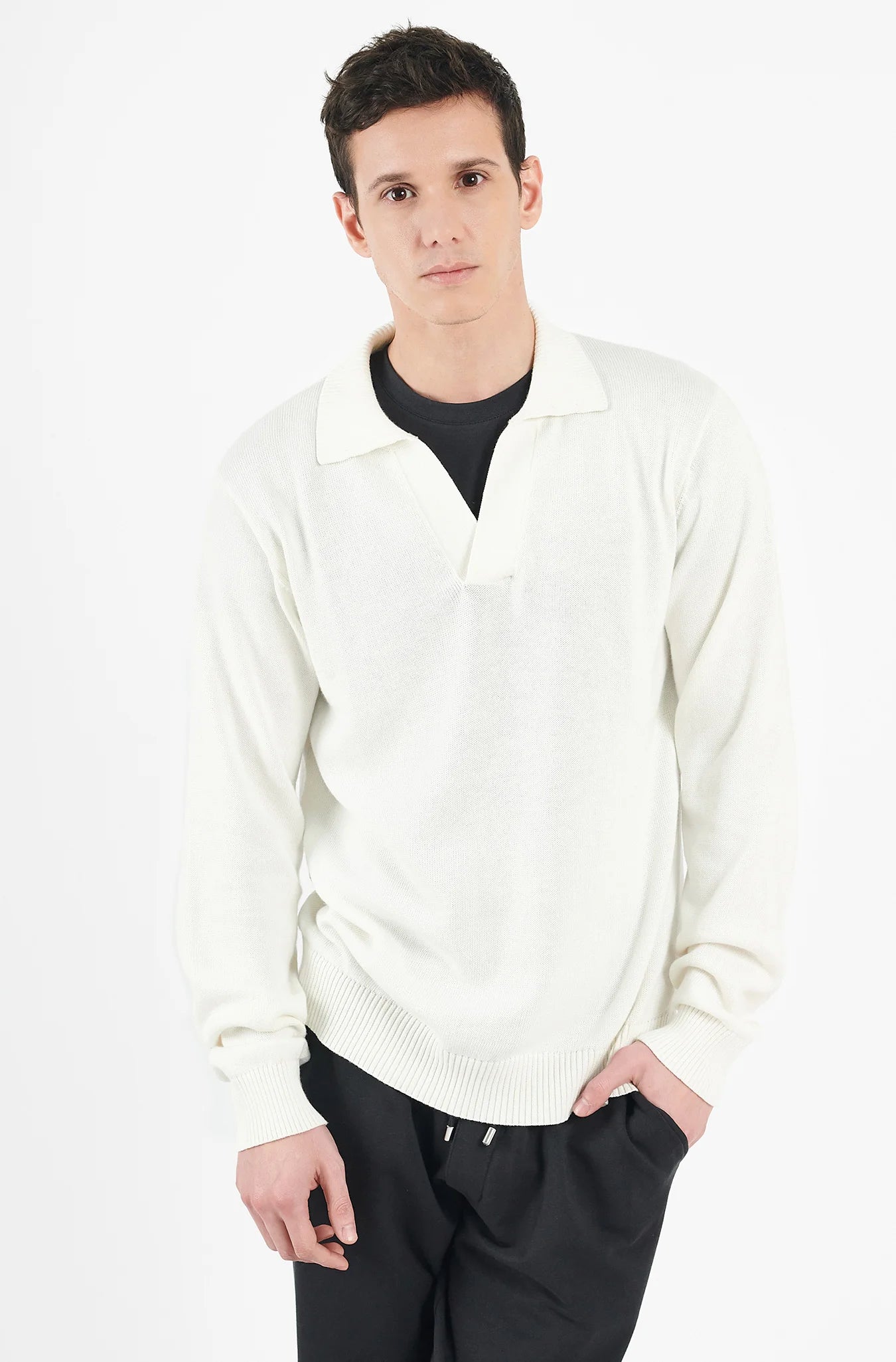 Organic Cotton Polo Sweater