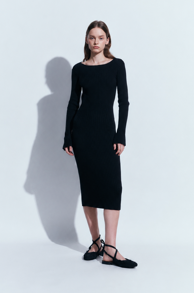 Knitted Rib Dress