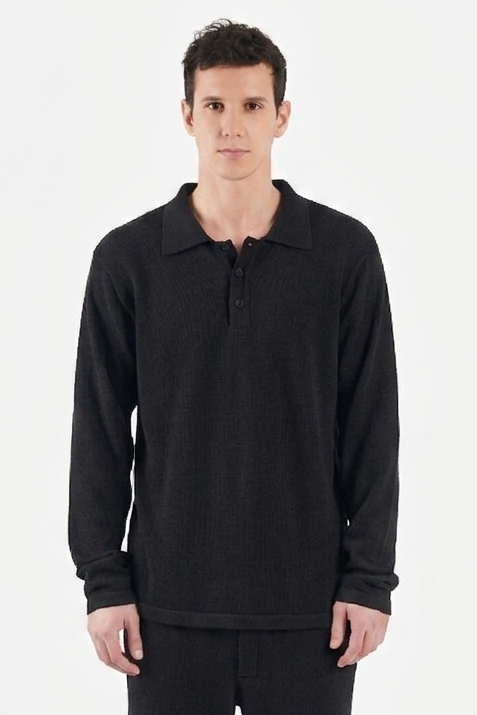 Polo Button Sweater