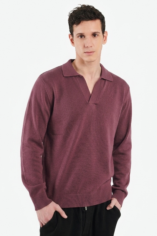 Organic Cotton Polo Sweater