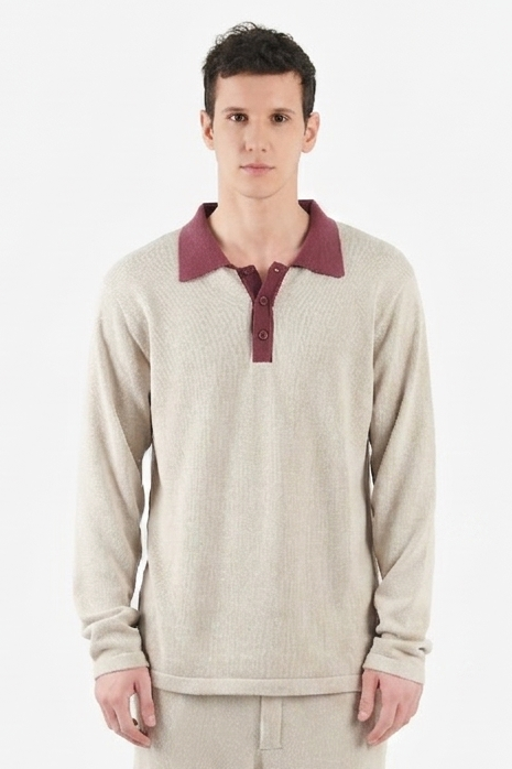 Polo Button Sweater