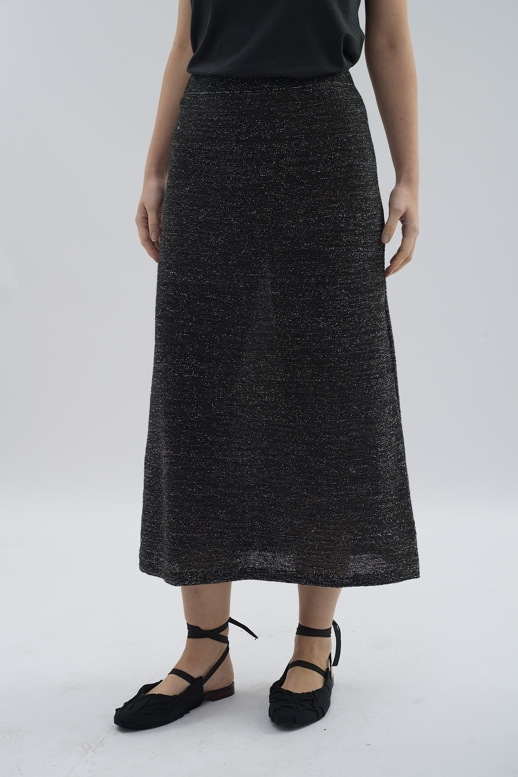 Knitted Lurex Skirt