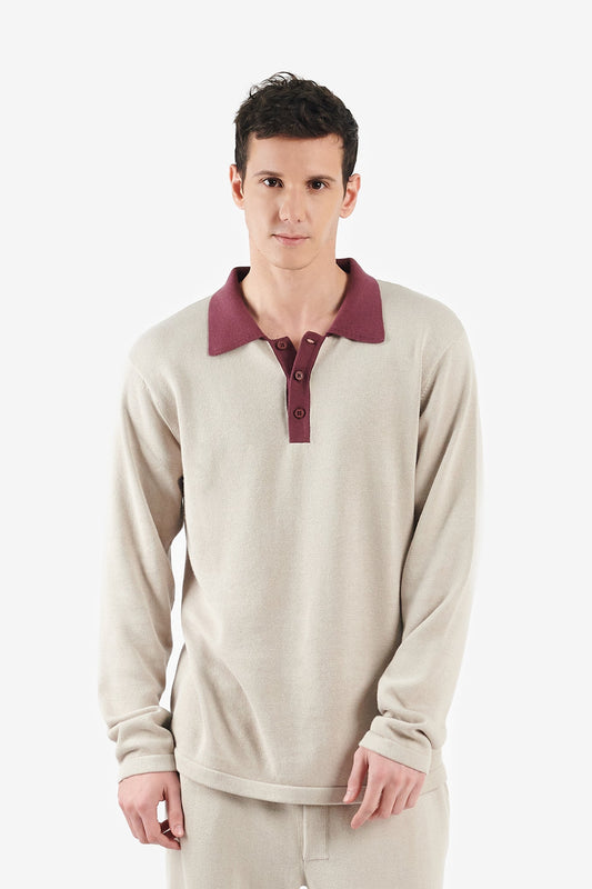 Polo Button Sweater