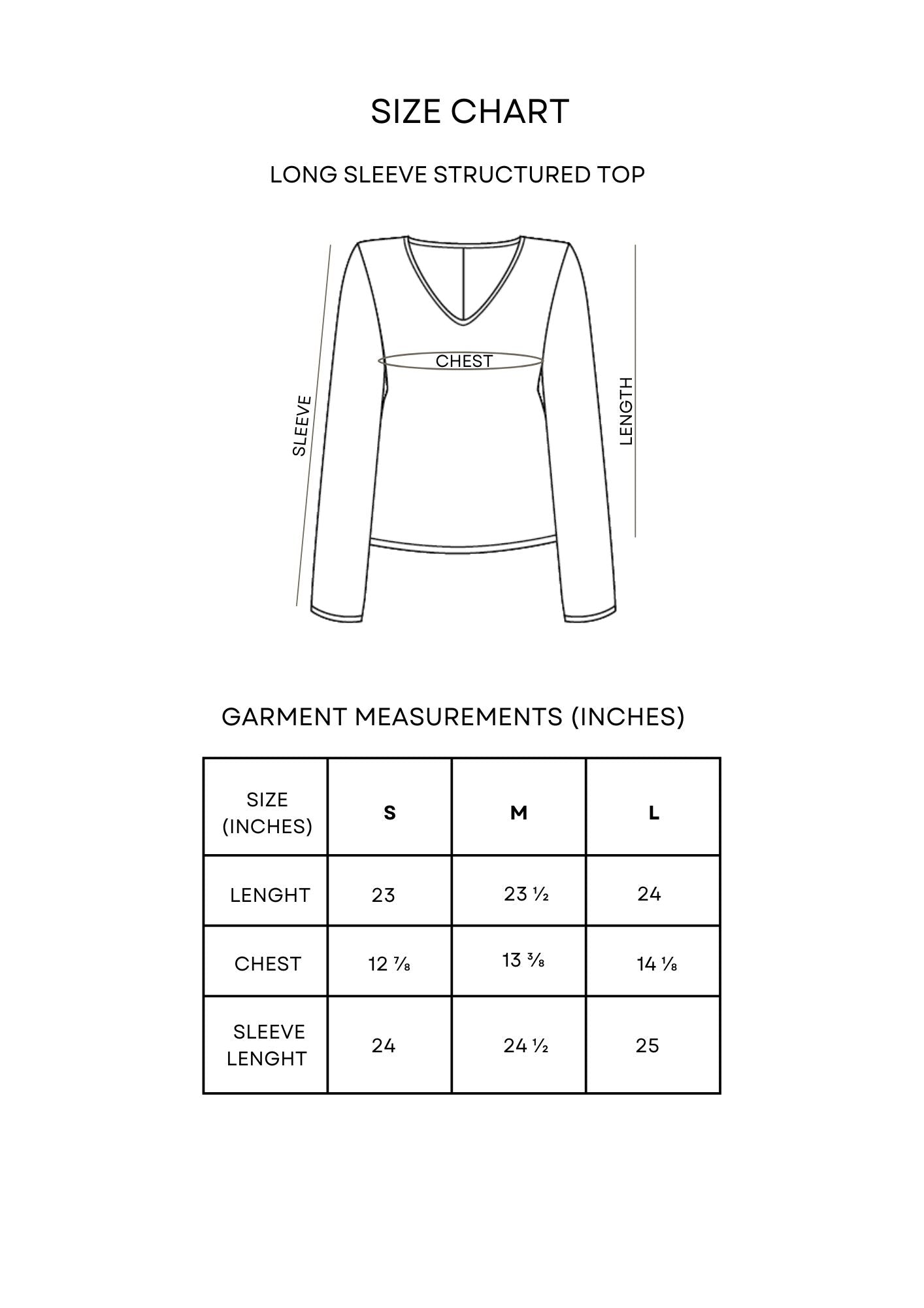 Guía de tallas Cable BB Alpaca Sweater